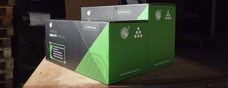 Cajas Color Force Pro en el almacén
